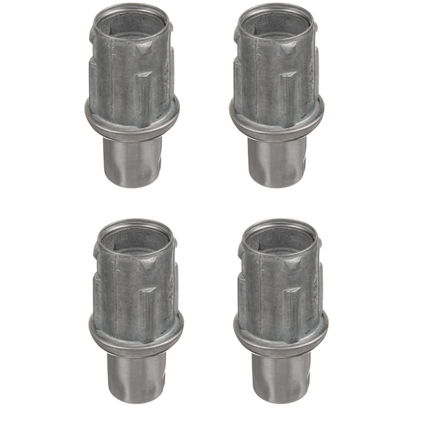 Amgood Stainless Steel Adjustable Bullet Feet for 1-5/8 in. O.D Tubing, 4PK MBF-4PK-Z - main