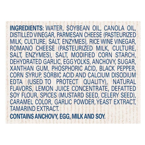 Hellmanns Classics Caesar Salad Dressing Jug, 1 Gallon 68751136 - main