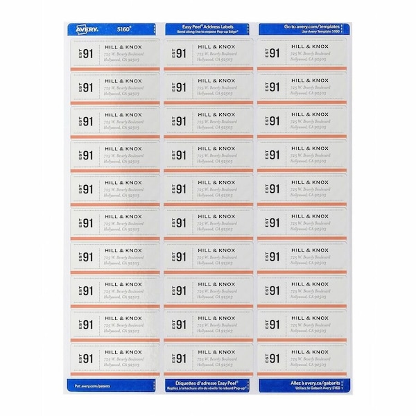 Avery reg TrueBlock White Shipping Labels, White AVE95915 - main