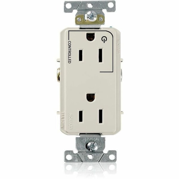Leviton DPl Dup Rec 15A 125V 1MCtrl Self-Gr LAl 16252-1PT - main
