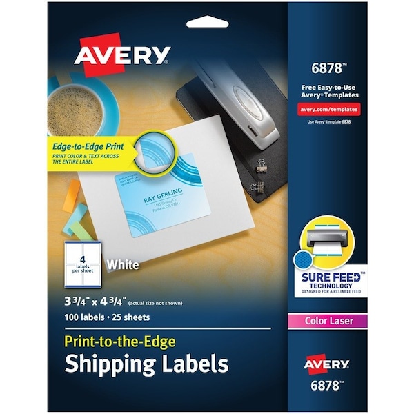 Avery Shipping Labels, PK100 06878 - main