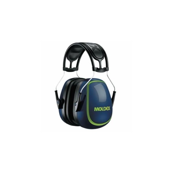 Moldex MX Series Earmuff, 27 dB, Black/Blue/Green, Headband 507-6120 - main