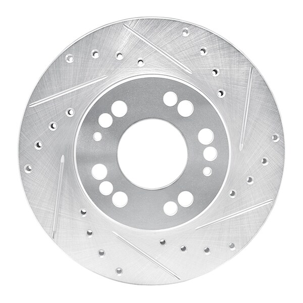 Dynamic Friction Co DFC Brake Rotor - Drilled and Slotted - Silver 631-72015R - main