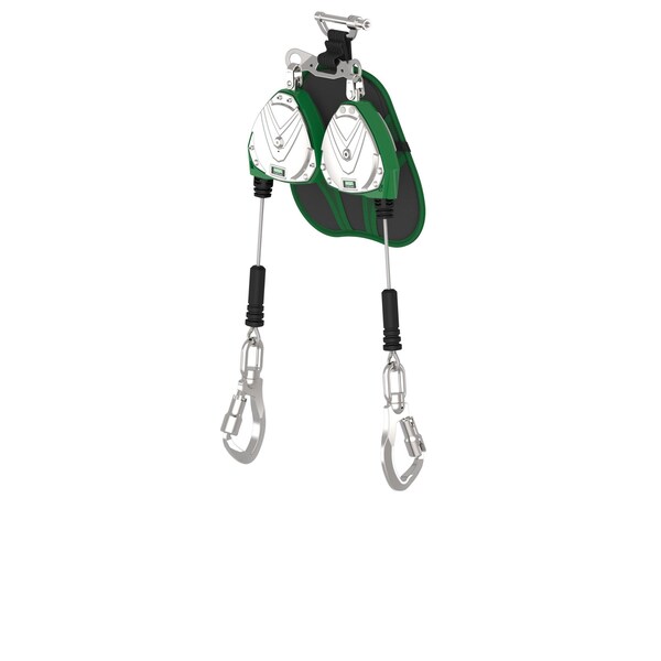 Msa Safety V-TEC(R) EDGE Self Retracting Lifeline, D-Ring, Steel, 2 Leg(s), 310 lb Weight Capacity VTLEG-022-PC-A - main
