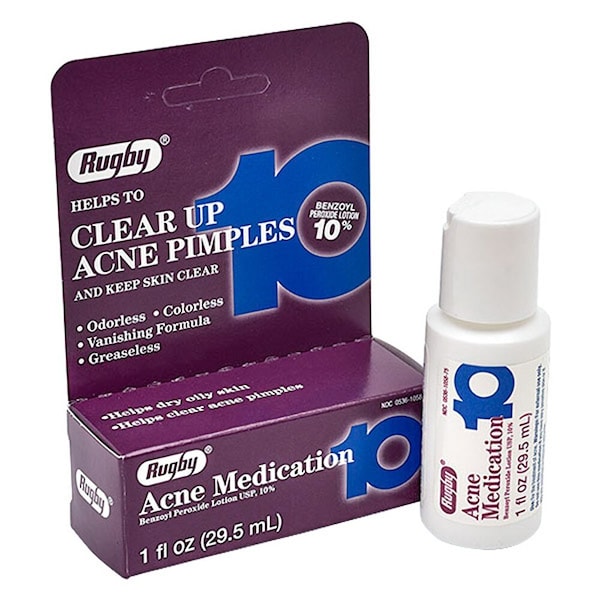 Harvard Rugby Benzoyl Peroxide Lotion 10%, 29.5mL 00536105875 - main