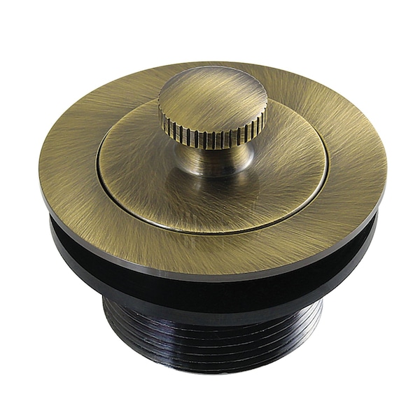 Kingston Brass 1-1/2-Inch Brass Lift & Lock Bathtub Drain, Antique Brass DLT2083 - main