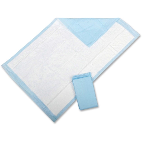 Medline Protection Plus Disposable Underpads, 23" x 36", Blue, PK150 MSC281232 - main
