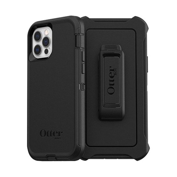 Otterbox Defender Case For Apple Iphone 12 / 12 Pro, Black 77-65401 - main