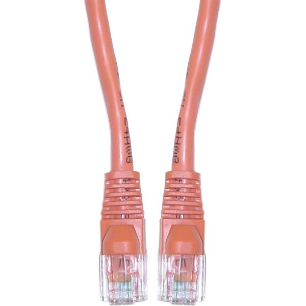 Cable Wholesale Cat6 Orange Copper Ethernet Patch Cable, Snagless/Molded Boot, POE Compliant, 6 inch 10X8-03100.5 - main
