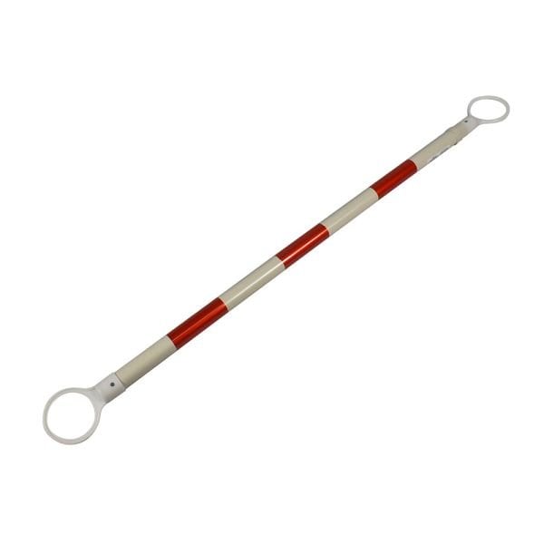 Interstate Safety 4ft to 7ft ABS Extendable / Telescoping Traffic Cone Bar - Red & White 50247 - main