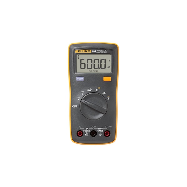 Fluke DigitalMultimeter, Compact, 10A, 600VAC/DC FLUKE-106-R - main
