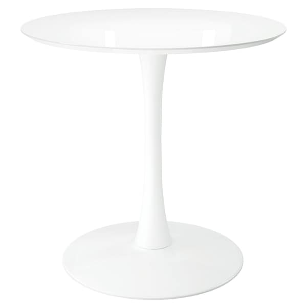 Homeroots 32" White Metal Dining Table 520866 - main