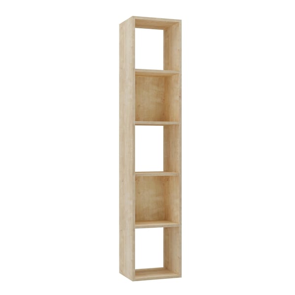 Homeroots 59" Natural Wood Bookcase 489292 - main