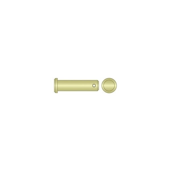 Huyett Clevis Pin, Zinc Yellow, 0.500 in Dia x 1.127 in Overall L x 1.360 in Shank L x 0.151 in Hole Dia CLPSAEY-0500 - main