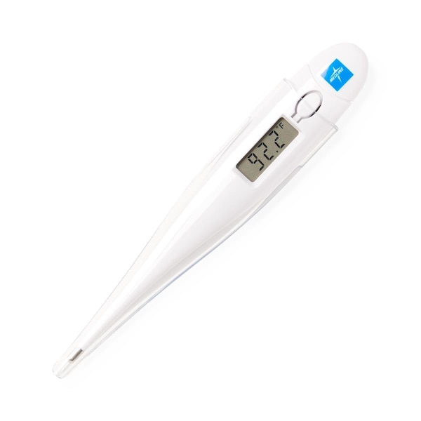 Medline 30-Second Oral Digital Stick Thermometer with Fahrenheit/Celsius with 20 Sheaths MDS9928 - main