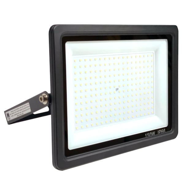 J&H Led 1050-Watt Equivalent Integrated Black Outdoor LED Flood Light, 18000 Lumens, Security Light JH-SPL150W-82F - main