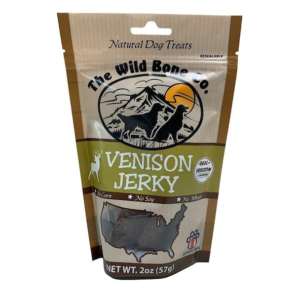 The Wild Bone Co 1910 Dog Treat, All, Jerky, Venison, 2 oz 1910.6 - main