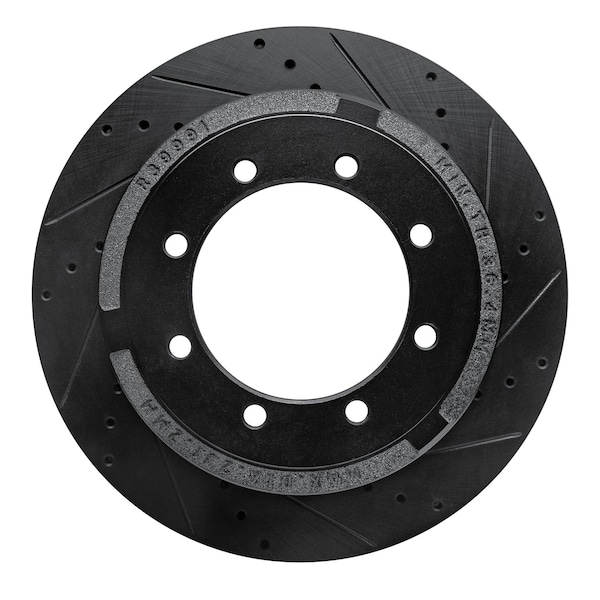 Dynamic Friction Co DFC Brake Rotor - Drilled and Slotted - Black 633-54225R - main
