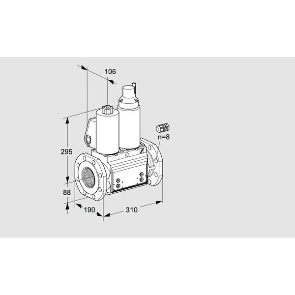 Honeywell Kromschroder Gas Solenoid Valve – VCS Series, Class A, 500 mbar, IP65, EN 161 Certified KS88207253 - main