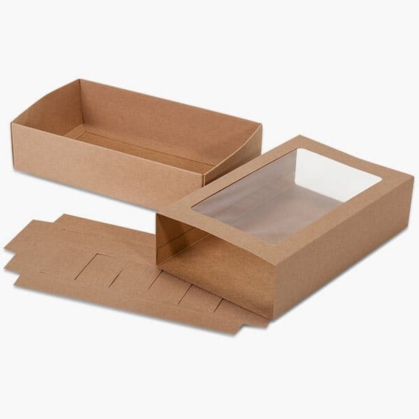 Nashville Wraps Kraft Macaron Cookie Box Set, 8.25x5x2, 10PK MCDKRM - main