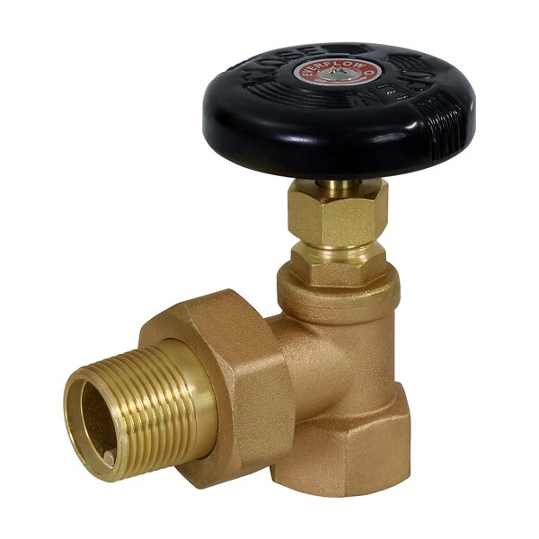Everflow FIPxMale Heavy Duty Hot Water Steam Radiator Valve 1/2" HWV-T012 - main