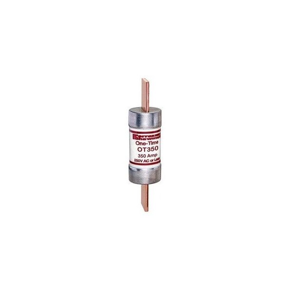 Ferraz Shawmut 2-1/16in x 8-5/8in, 250 VAC/VDC, 350 A, 50 kA AC/20 kA DC Interrupt Rating, PolyTube Body, Tin OT350 - main