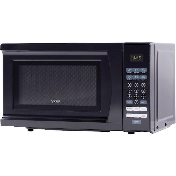 Commercial Chef Countertop Microwave, 0.7 Cubic Feet, Black CHM770B - main