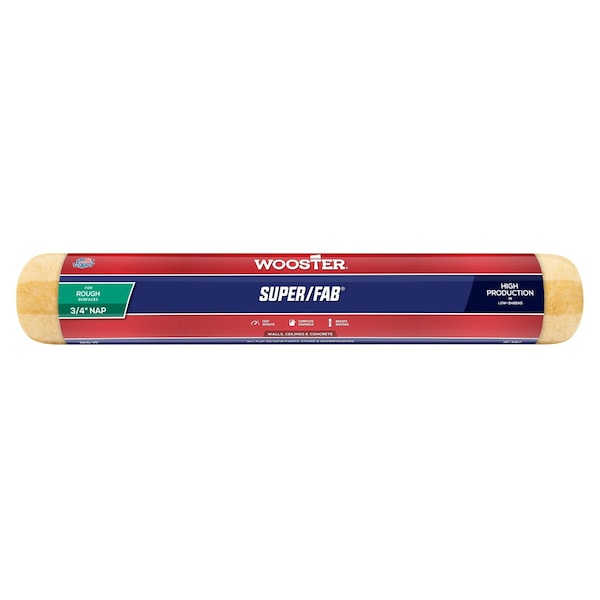 Wooster R241 18 in. Super Fab 0.75 in. Nap Roller Cover 71497660305 - main