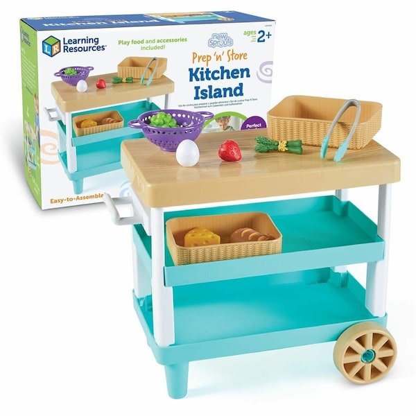 Learning Resources New Sprouts Prep n Store Play Kitchen Island LER9752 - main