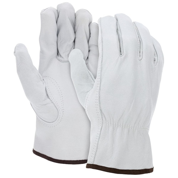 Mcr Safety Arm Protection Gloves, XX-Large, ANSI Heat Level: 2, White, Slip-On/Open Cuff 3313XXL - main