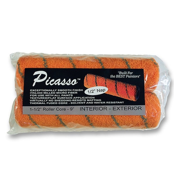 Picasso 9in x 1/2in Nap Proform Microfiber Roller Cover, 2PK PIC-ROL-1/2-2PK - main