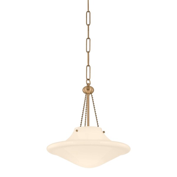 Troy Lighting Era 1 Light Pendant in Patina Brass Finish F5714-PBR - main