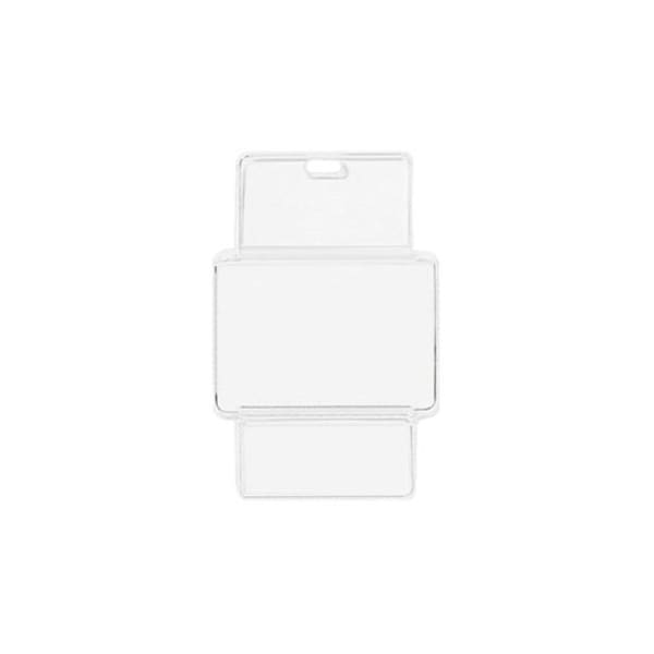 Brady Horizontal Top Load Badge Holder - 6.18" x 4.12" - Vinyl - 100 / Pack - Clear 1840-1560 - main
