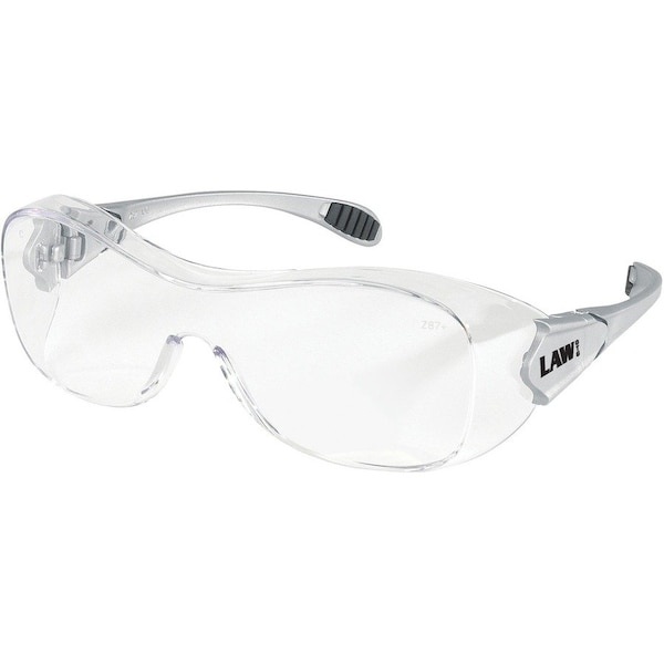 Mcr Safety Law (OTG), Safety Glasses, Anti-Fog, Clear Lens, Gray Frame, Frameless OG110AF - main