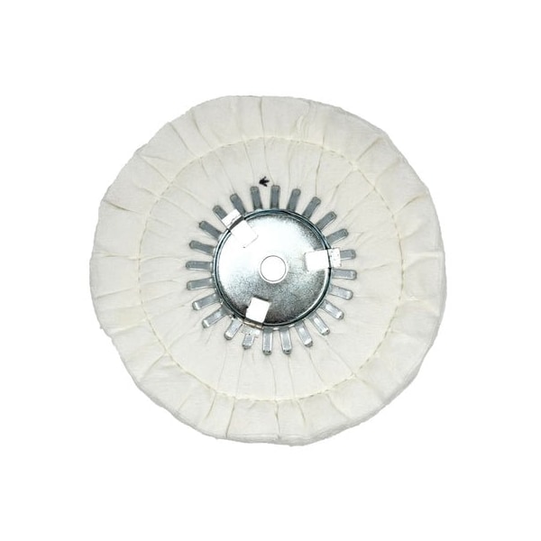 Renegade Products Usa 9" Stitched Airway Buffing Wheels, Domet Flannel, Single Stitch, Removable Center Plate FAW9X3X5/8N2-16PDF-SO - main