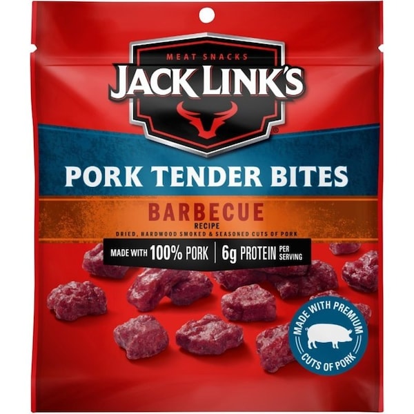 Midwest Distribution Jack Link's 10000036621 Pork Tender Bites, Barbecue, 2.85 oz 137961 - main