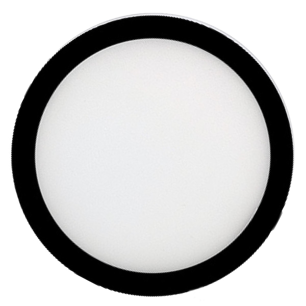 Bulbrite 5" Round 10.3-W 3000K LED Flush Mount Light, 850 Lumens, Black Finish 773601 - main