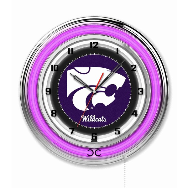 Holland Bar Stool Co Kansas State University Double Neon 19" Clock Clk19KnsasS - main
