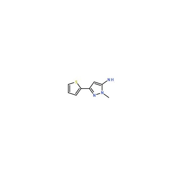 Ak Scientific 1-Methyl-3-(2-thienyl)-1H-pyrazol-5-amine (1g), CAS 118430-78-7 Y7190-1g - main