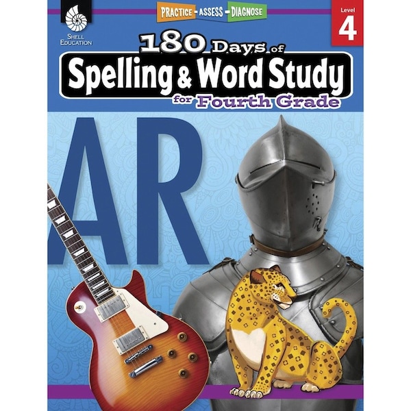 Shell Education 180 Days of Spelling + Word Study, Grade 4 28632 - main