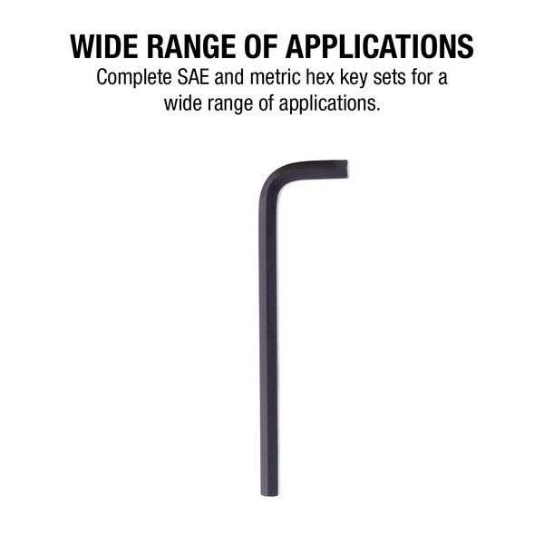 Sunex Sae/Metric 26 Piece Long Arm Hex Key Set, 2Mm-10Mm, 0.05 in-3/8 in 98526L - main
