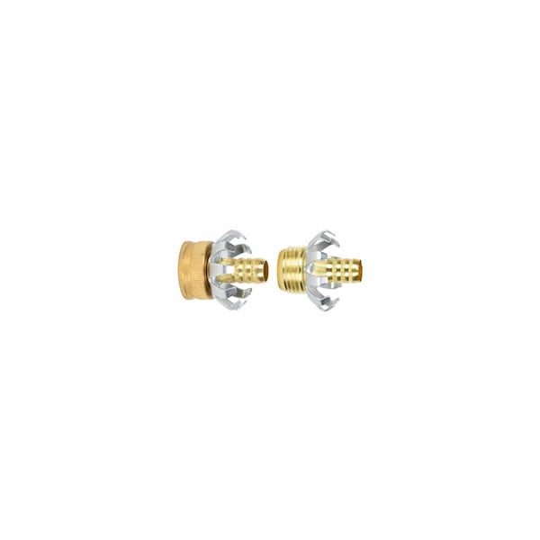 Zhejiang Hongchen Irrigation Clincher Hose Repair Set, 1/2-In., Brass 30069 - main