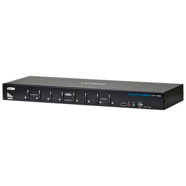 Aten 8-Port USB DVI Dual Link KVM Switch - 8 Computer(s) - 2560 x 1600 - 12 x USB - 9 x DVI CS1788 - main