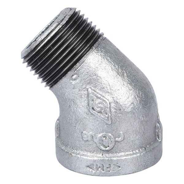 Prosource Exclusively Orgill Pipe Elbow, 1 in, Male x Female, Steel, SCH 40 Schedule, 300 psi Pressure PPG121-25 - main