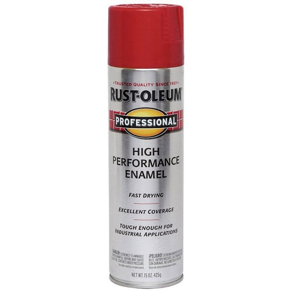Professional 15 Oz Rust-Oleum Brands Safety Red High Performance Enamel Spray Paint 7564838 - main