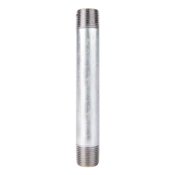 Stz Industries 1/2 in. MIP each X 1/2 in. D MIP Galvanized Steel 5-1/2 in. L Nipple 301UP12X512 - main