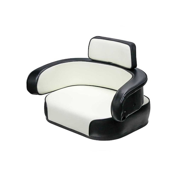 Uni Pro International Harvester 806 3-Piece Seat Cushion Kit, Black & White Vinyl 7152 - main