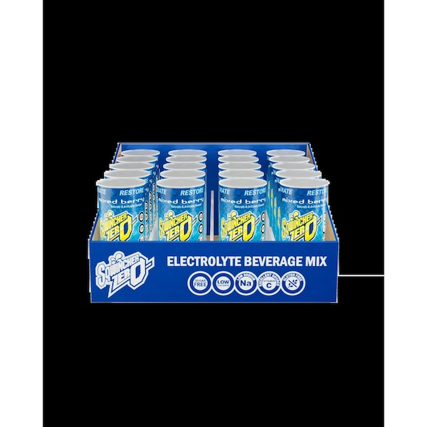 Sqwincher Qwik Stik(TM) Sugar Free Drink Mix Powder 20 oz Yield per 0.11 oz Unit, Mixed Berry, Pk10 159060118 - main