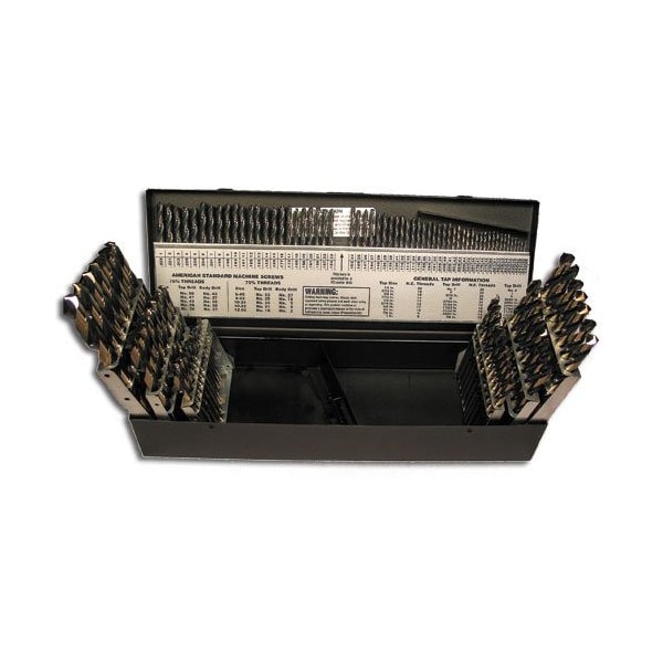Norseman Drill & Tool Norseman SP115 Magnum Super Prem. Set Jobber Length Black & Gold 115pc 93840 - main