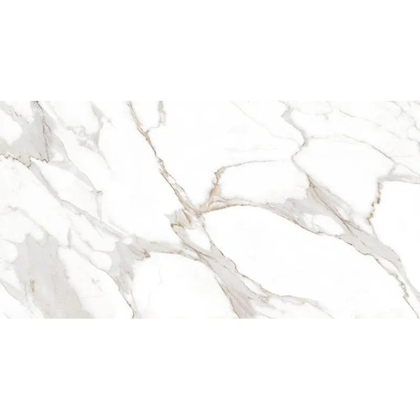 Apollo Tile 23.6in x 47.2in Polished White with Gray-Gold Porcelain Wall and Floor Tile 15.5 sq ft/case, 2PK AR88STAPL2448 - main